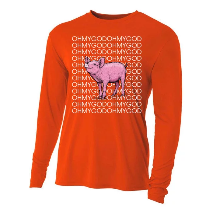 Oh My God Pig Cooling Performance Long Sleeve Crew