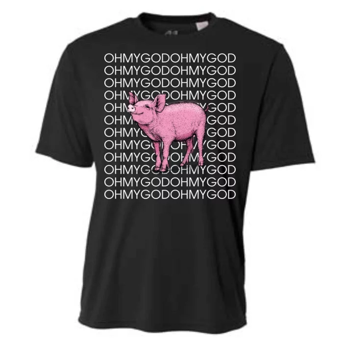 Oh My God Pig Cooling Performance Crew T-Shirt