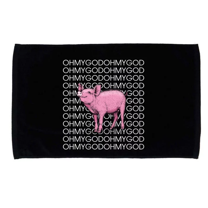 Oh My God Pig Microfiber Hand Towel