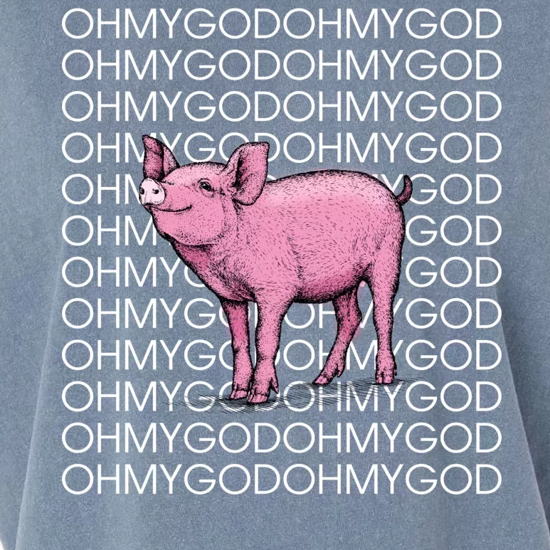 Oh My God Pig Garment-Dyed Women's Muscle Tee