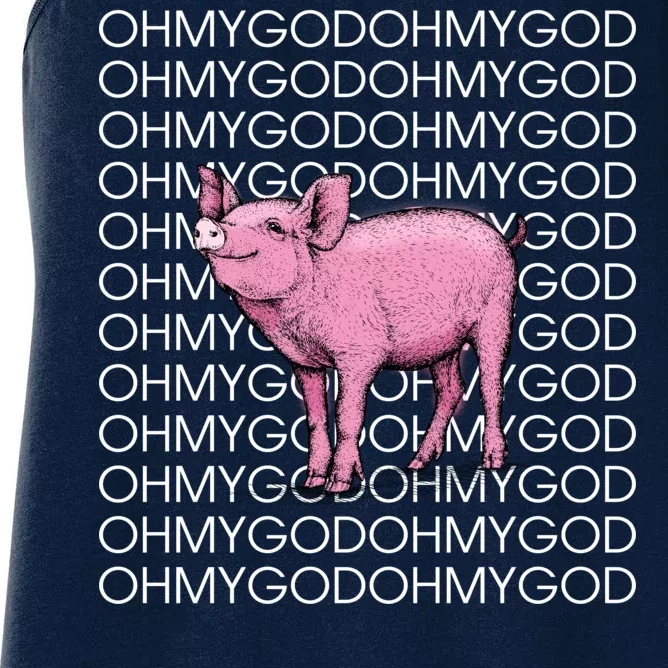 Oh My God Pig Women's Racerback Tank