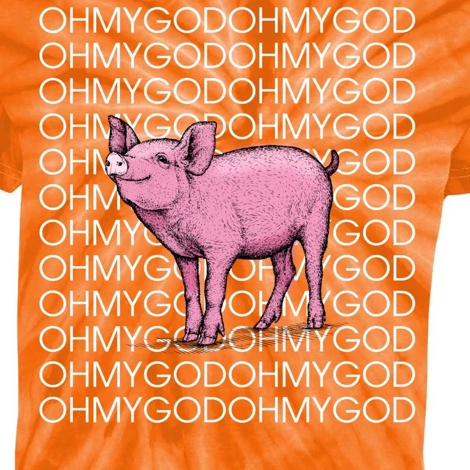 Oh My God Pig Kids Tie-Dye T-Shirt