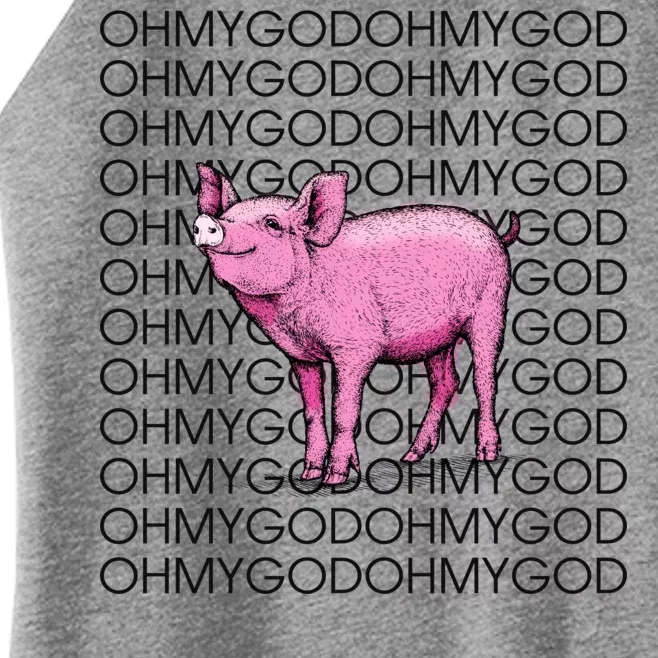 Oh My God Pig Women’s Perfect Tri Rocker Tank