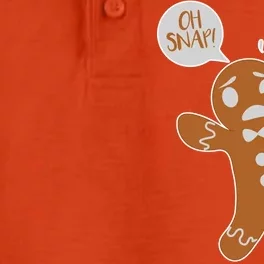 Oh Snap! Funny Gingerbread Christmas Dry Zone Grid Performance Polo