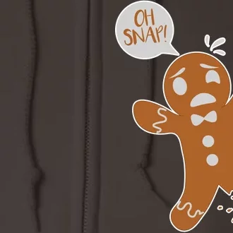 Oh Snap! Funny Gingerbread Christmas Full Zip Hoodie