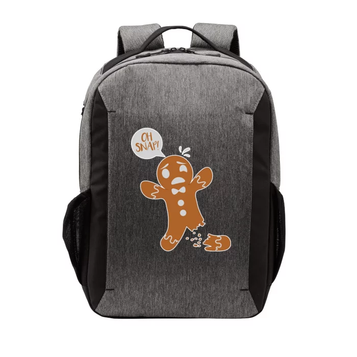 Oh Snap! Funny Gingerbread Christmas Vector Backpack