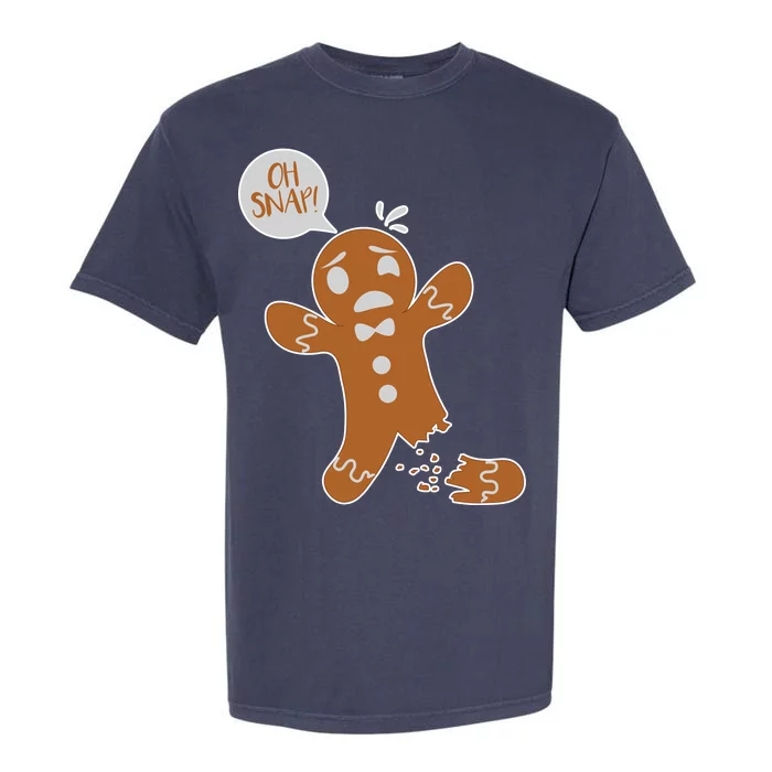 Oh Snap! Funny Gingerbread Christmas Garment-Dyed Heavyweight T-Shirt