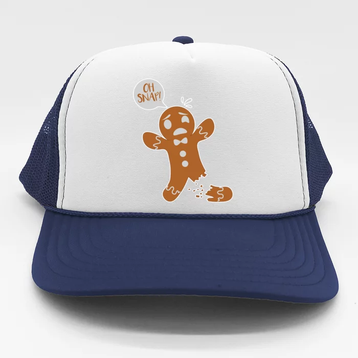 Oh Snap! Funny Gingerbread Christmas Trucker Hat