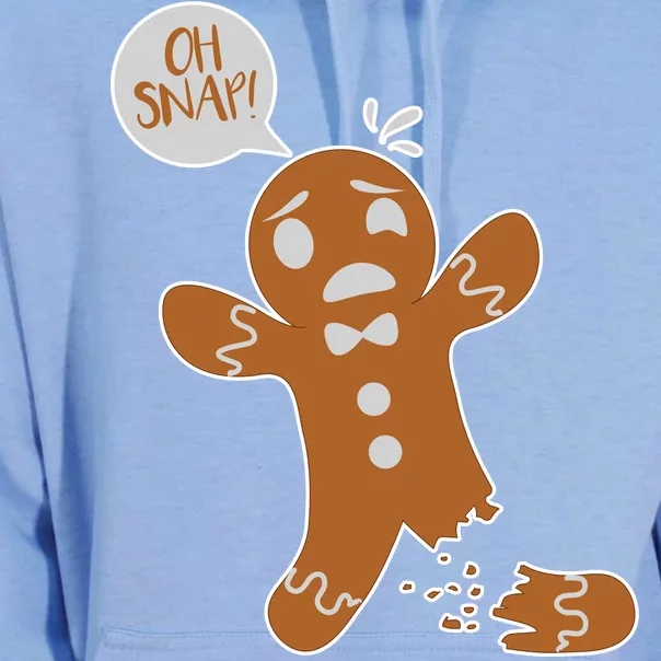 Oh Snap! Funny Gingerbread Christmas Unisex Surf Hoodie