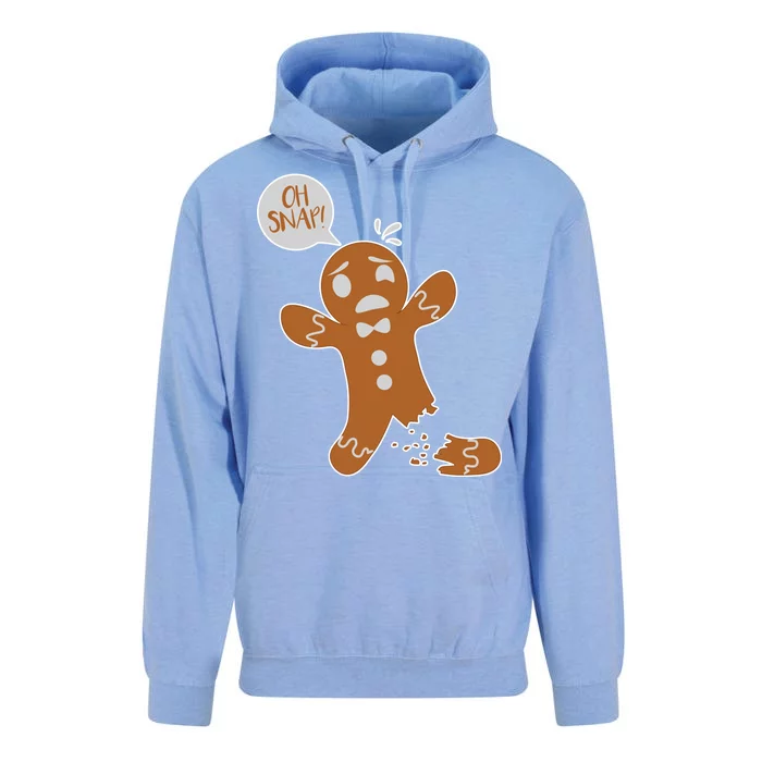 Oh Snap! Funny Gingerbread Christmas Unisex Surf Hoodie