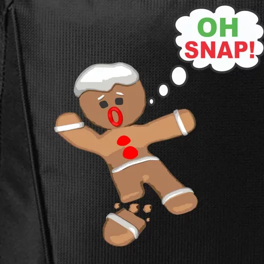 Oh Snap Gingerbread Funny Christmas Design City Backpack