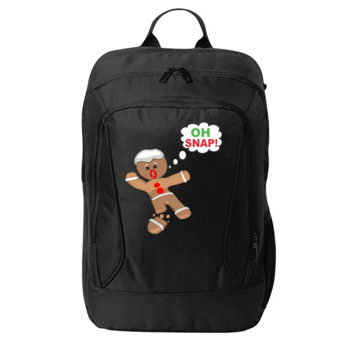 Oh Snap Gingerbread Funny Christmas Design City Backpack