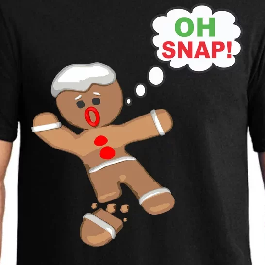 Oh Snap Gingerbread Funny Christmas Design Pajama Set