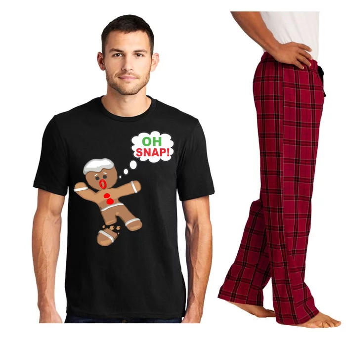 Oh Snap Gingerbread Funny Christmas Design Pajama Set