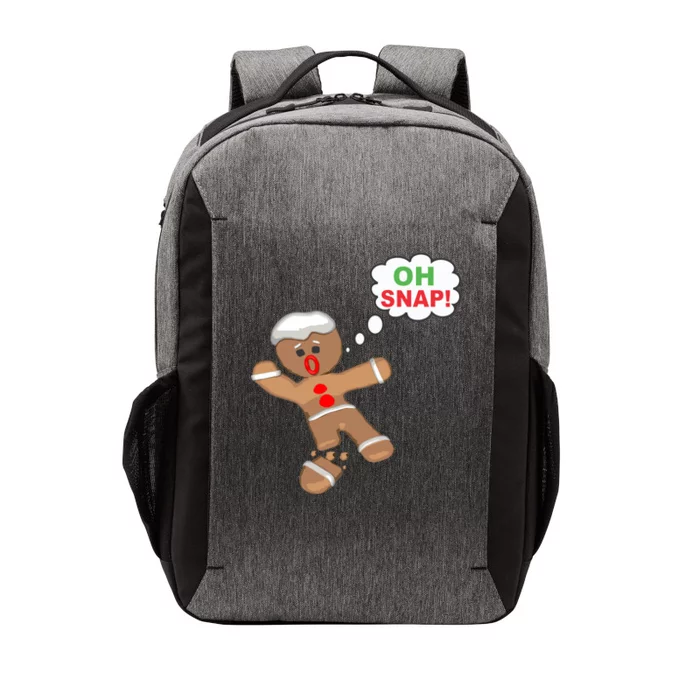 Oh Snap Gingerbread Funny Christmas Design Vector Backpack