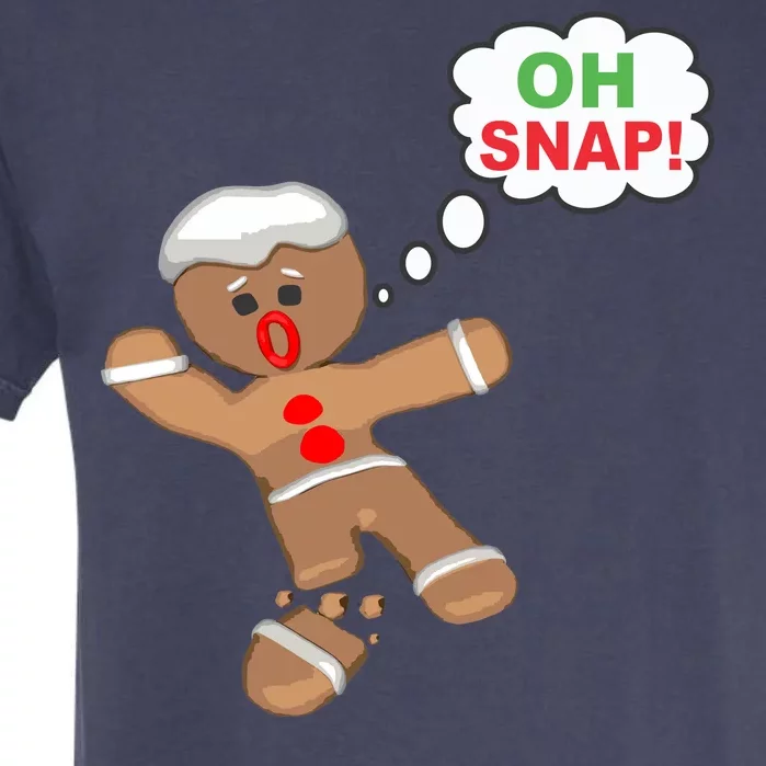 Oh Snap Gingerbread Funny Christmas Design Garment-Dyed Heavyweight T-Shirt