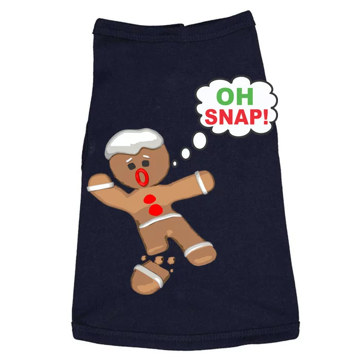 Oh Snap Gingerbread Funny Christmas Design Doggie Tank