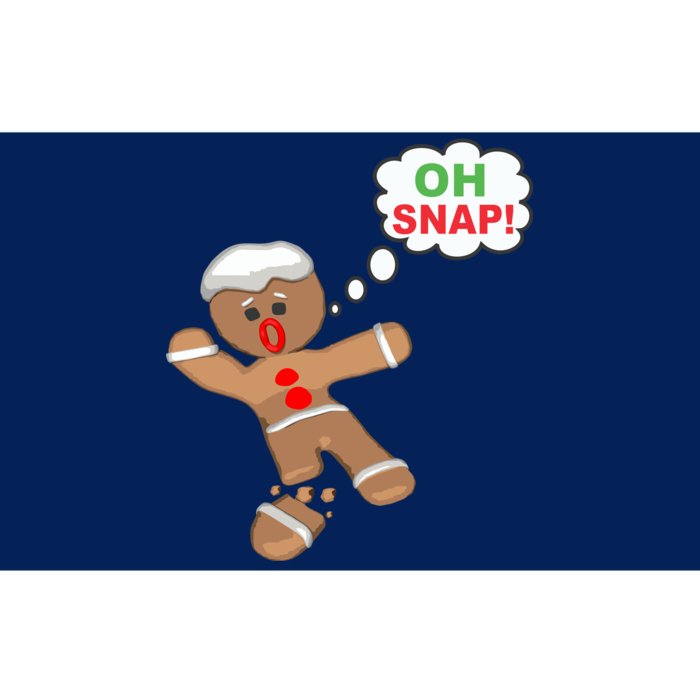 Oh Snap Gingerbread Funny Christmas Design Bumper Sticker