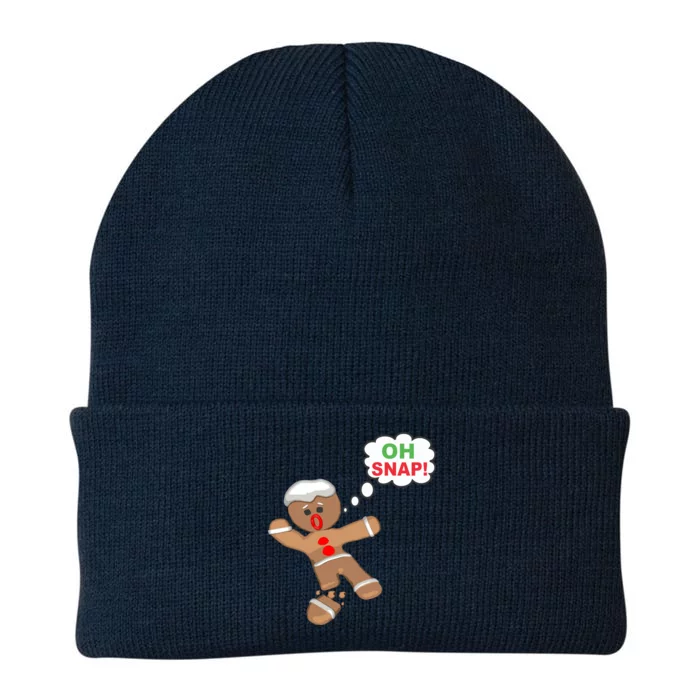 Oh Snap Gingerbread Funny Christmas Design Knit Cap Winter Beanie