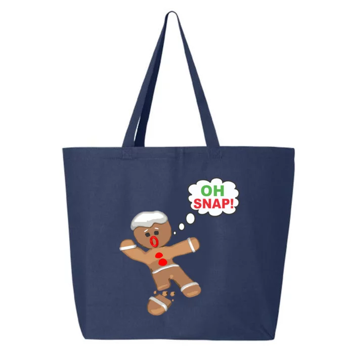 Oh Snap Gingerbread Funny Christmas Design 25L Jumbo Tote