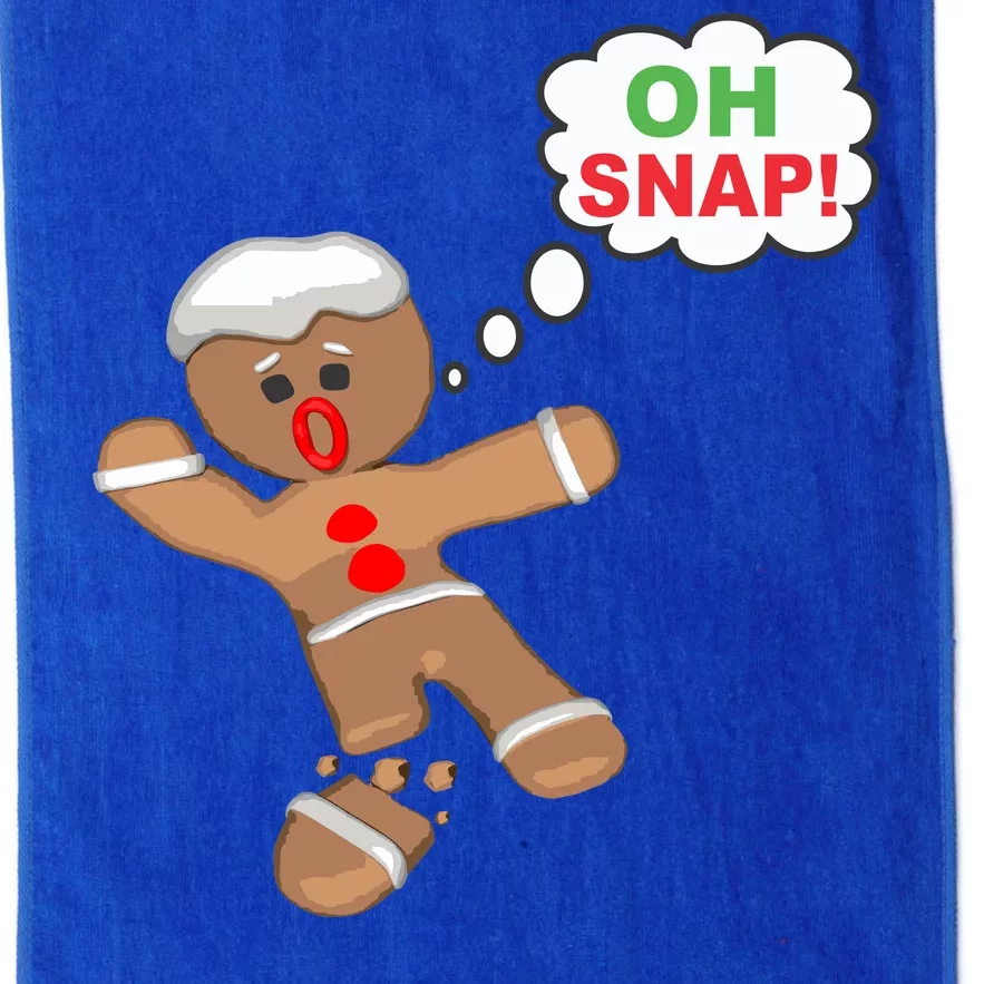 Oh Snap Gingerbread Funny Christmas Design Platinum Collection Golf Towel