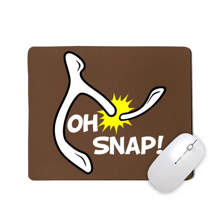 Oh Snap Lucky Wishbone Thanksgiving Mousepad