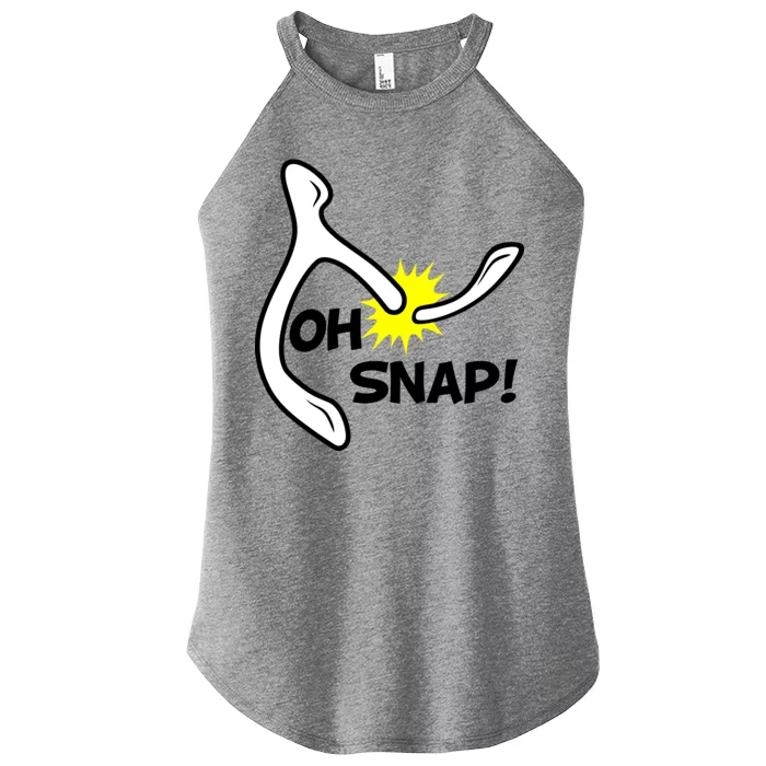 Oh Snap Lucky Wishbone Thanksgiving Women’s Perfect Tri Rocker Tank