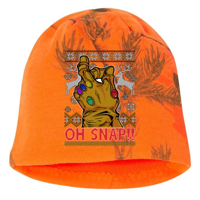 Oh Snap Ugly Christmas Sweater Design Kati - Camo Knit Beanie