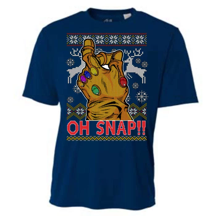 Oh Snap Ugly Christmas Sweater Design Cooling Performance Crew T-Shirt