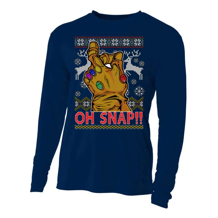 Oh Snap Ugly Christmas Sweater Design Cooling Performance Long Sleeve Crew