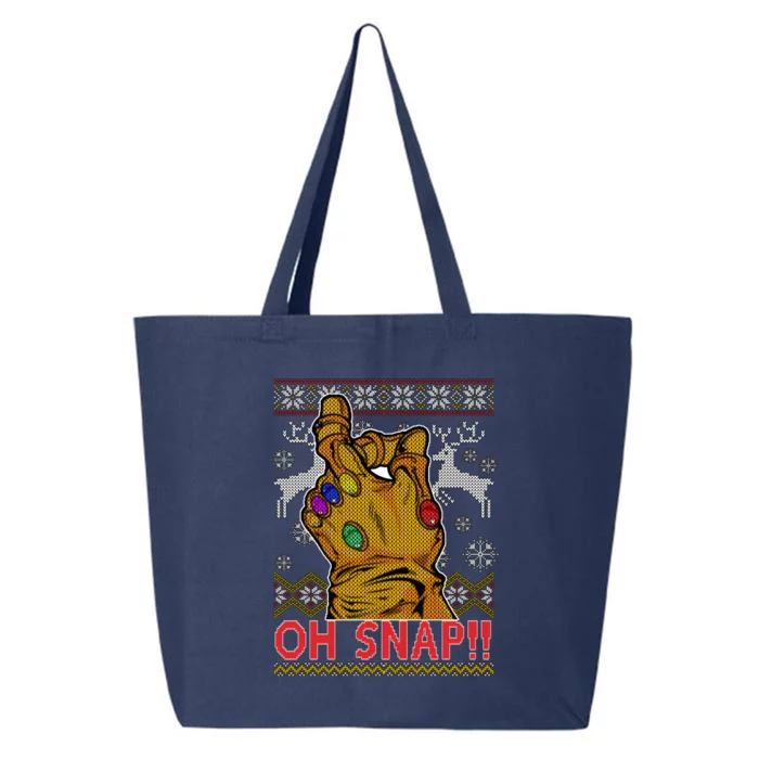 Oh Snap Ugly Christmas Sweater Design 25L Jumbo Tote