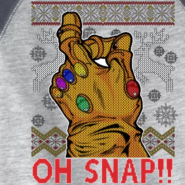 Oh Snap Ugly Christmas Sweater Design Toddler Fine Jersey T-Shirt