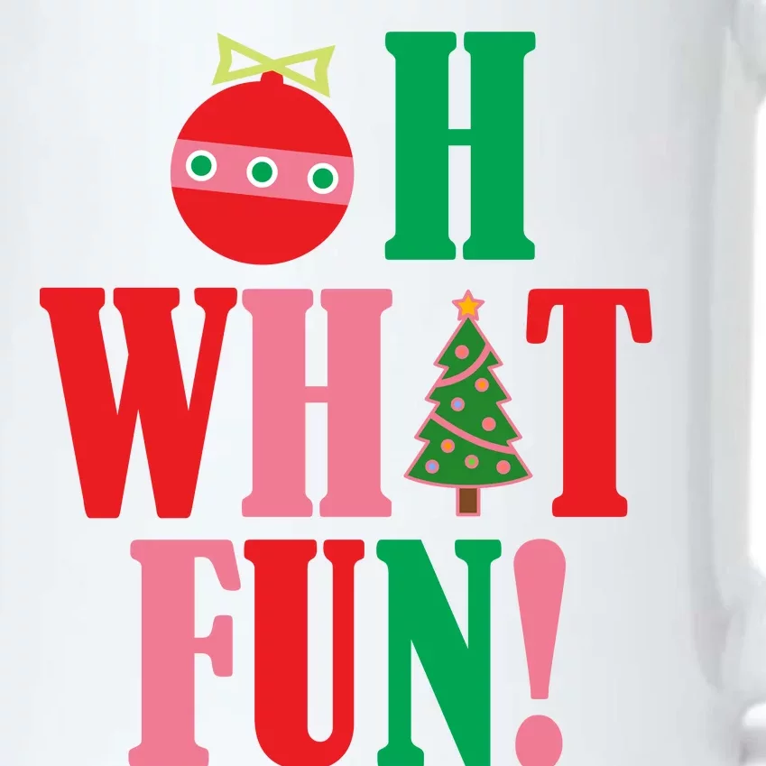 Oh What Fun Christmas Black Color Changing Mug