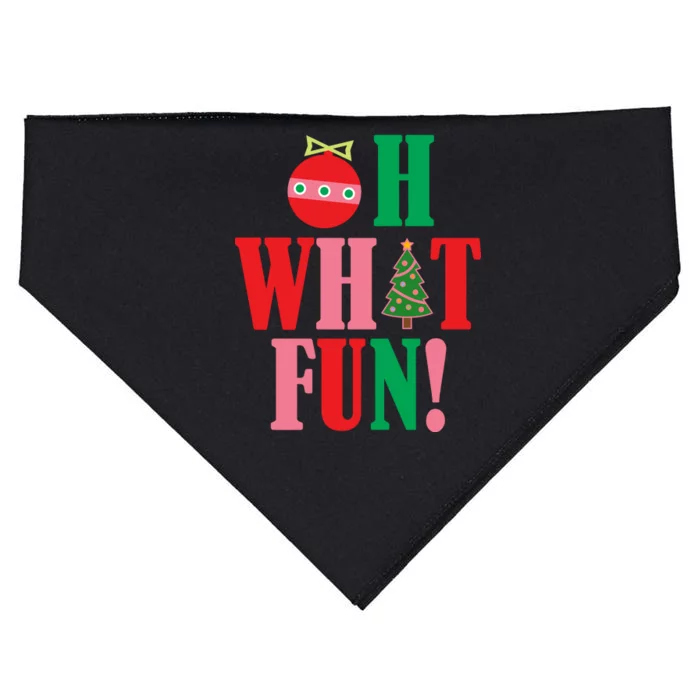 Oh What Fun Christmas USA-Made Doggie Bandana