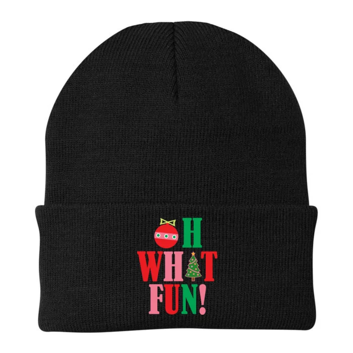 Oh What Fun Christmas Knit Cap Winter Beanie