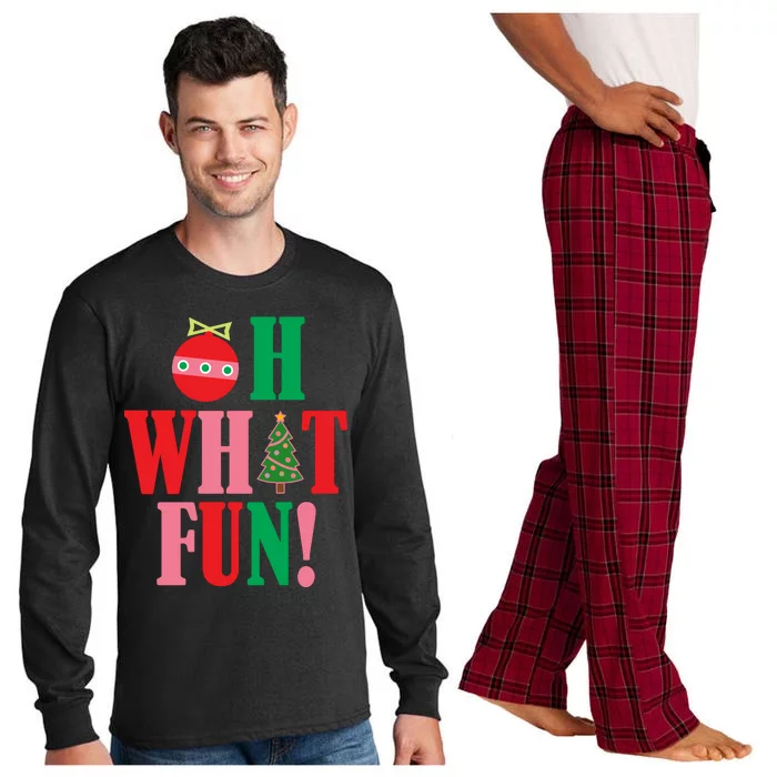 Oh What Fun Christmas Long Sleeve Pajama Set