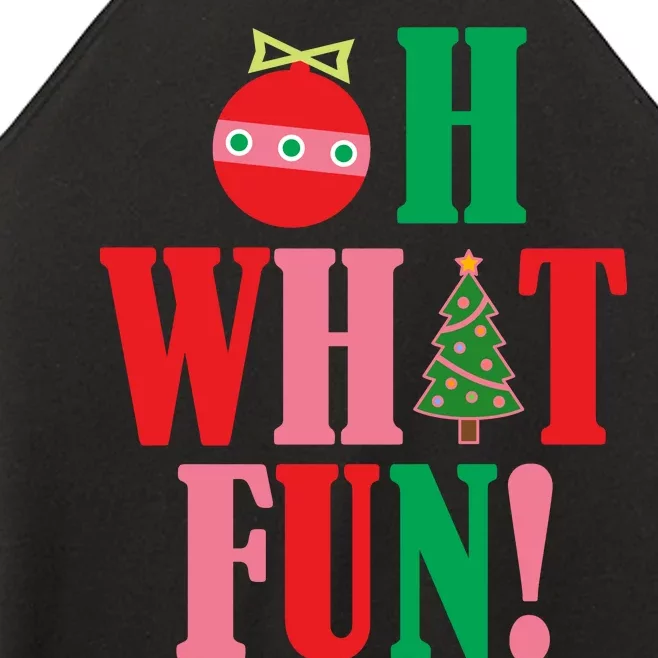 Oh What Fun Christmas Women’s Perfect Tri Rocker Tank