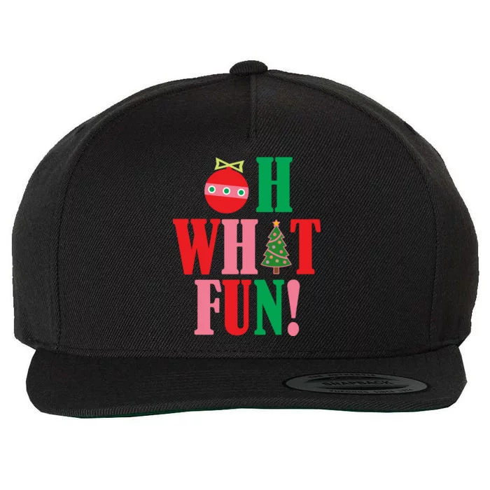 Oh What Fun Christmas Wool Snapback Cap