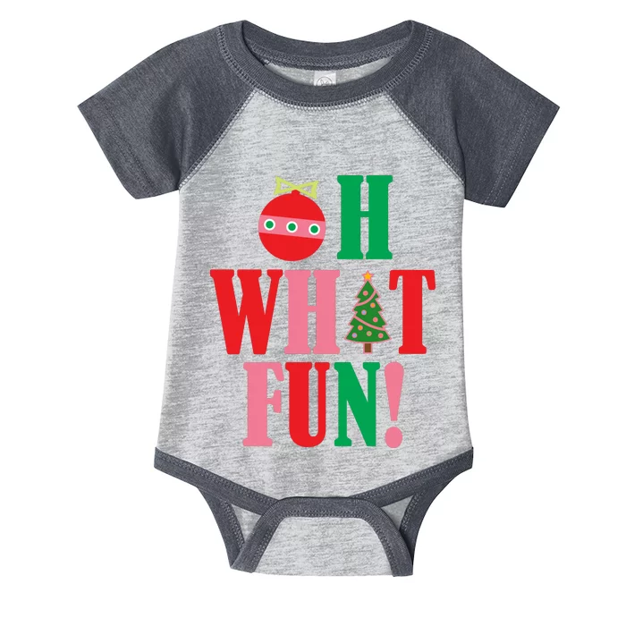 Oh What Fun Christmas Infant Baby Jersey Bodysuit