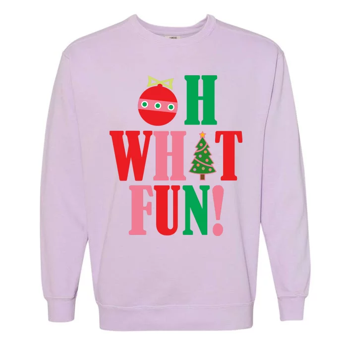 Oh What Fun Christmas Garment-Dyed Sweatshirt