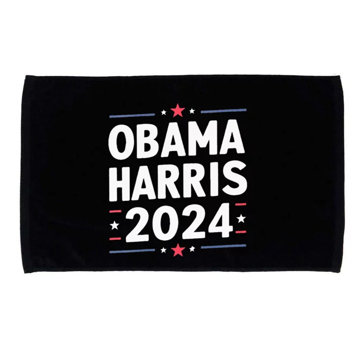 Obama Harris 2024 Democrat Us Election Michelle Kamala Microfiber Hand Towel