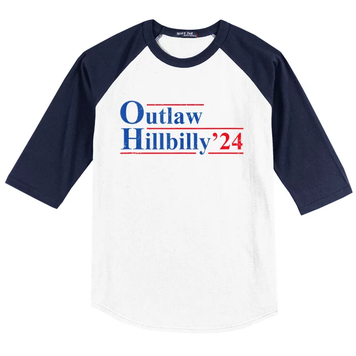 Outlaw Hillbilly 24 IM Voting For The Outlaw And Hillbilly Baseball Sleeve Shirt