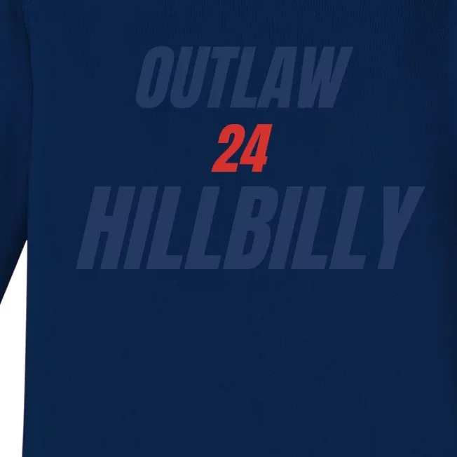 Outlaw Hillbilly 24 Baby Long Sleeve Bodysuit