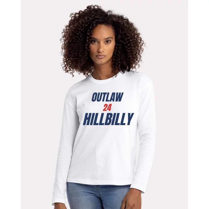 Outlaw Hillbilly 24 Womens Cotton Relaxed Long Sleeve T-Shirt