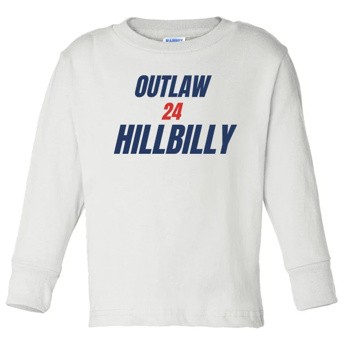 Outlaw Hillbilly 24 Toddler Long Sleeve Shirt