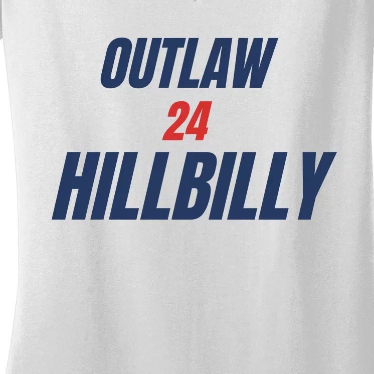 Outlaw Hillbilly 24 Women's V-Neck T-Shirt