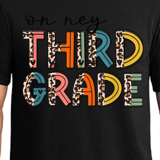 Oh Hey 3rd Grade Back to School Funny Teacher Kid Pajama Set