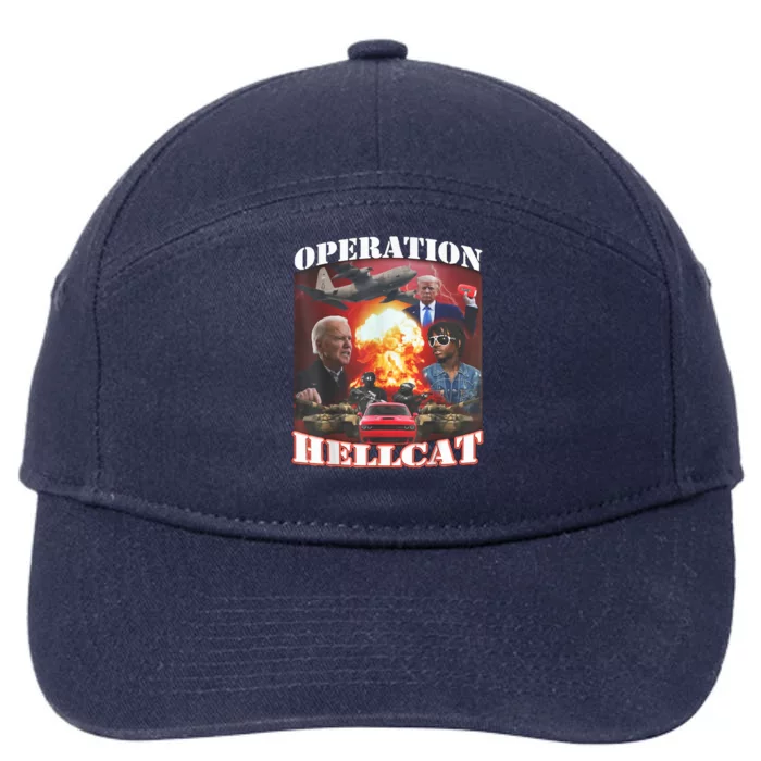 Operation Hellcat, Anti Biden Proud Ultra Maga King 2024 7-Panel Snapback Hat