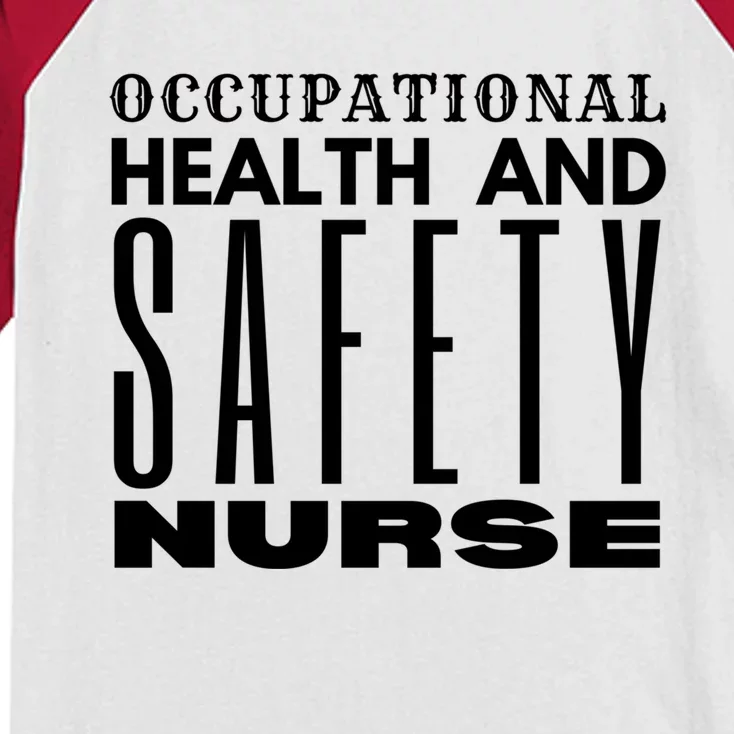 Occupational Health And Safety Nurse Safety Campaigns Gift Kids Colorblock Raglan Jersey