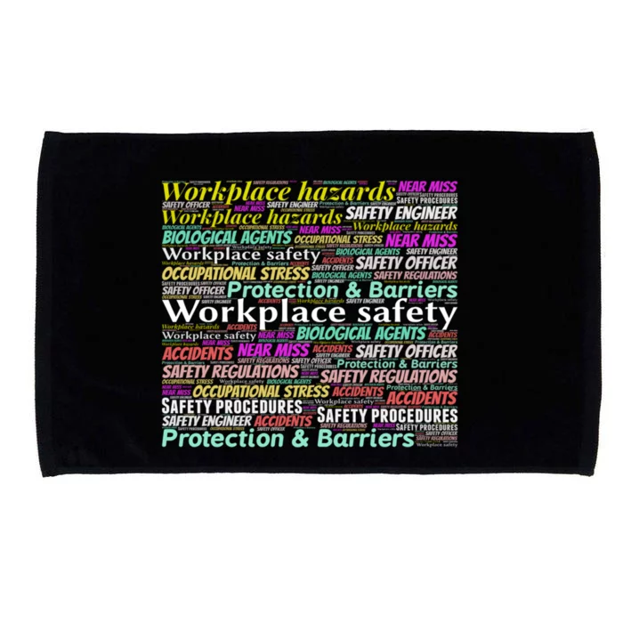 Occupational Health And Safety Slogans Gift Microfiber Hand Towel